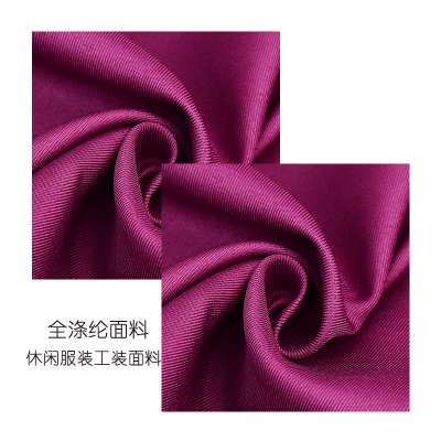 100% polyester fabric uniform  gabardine tooling hotel uniform fabric waterproof trench coats abor protection fabric